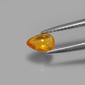 0,74 ctw natürlicher orangefarbener Saphir, Transparent, Transparent / Lichtdurchlässig