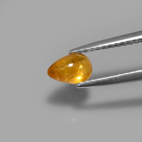 0,81 ctw natürlicher gelber Saphir, Transparent, Transparent / Lichtdurchlässig