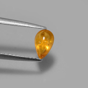 0,81 ctw natürlicher gelber Saphir, Transparent, Transparent / Lichtdurchlässig