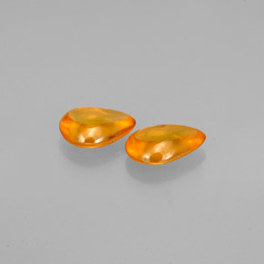  ct natürliche orangefarbener Saphir-Edelsteine, Transparent, Transparent / Lichtdurchlässig