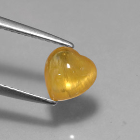 1,41 ctw natürlicher gelber Saphir, Transparent, Transparent / Lichtdurchlässig