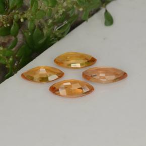 1,25 ct natürliche orangefarbener Saphir-Edelsteine, Marquise, VVS-VS
