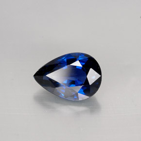 1,19 ctw natürlicher blauer Saphir, Birnenform, VVS