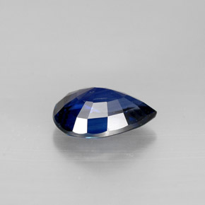 1,19 ctw natürlicher blauer Saphir, Birnenform, VVS
