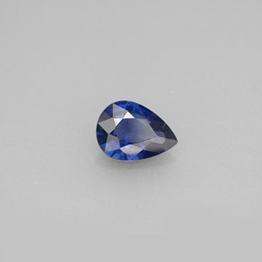 0,71 ctw natürlicher blauer Saphir, Birnenform, VS