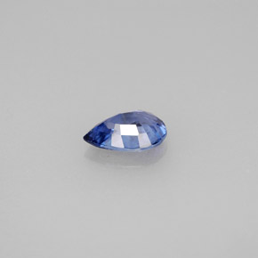 0,81 ctw natürlicher blauer Saphir, Birnenform, VVS