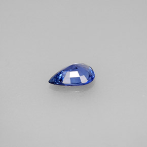 0,65 ctw natürlicher blauer Saphir, Birnenform, VVS