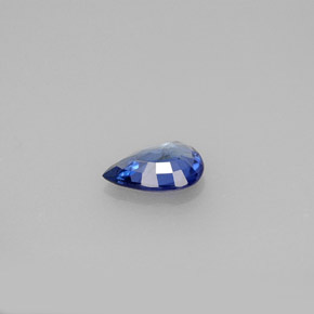 0,66 ctw natürlicher blauer Saphir, Birnenform, VVS