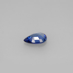 0,69 ctw natürlicher blauer Saphir, Birnenform, VVS