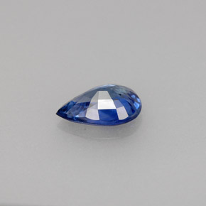 0,72 ctw natürlicher blauer Saphir, Birnenform, VVS-VS