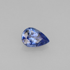 0,72 ctw natürlicher blauer Saphir, Birnenform, VVS-VS