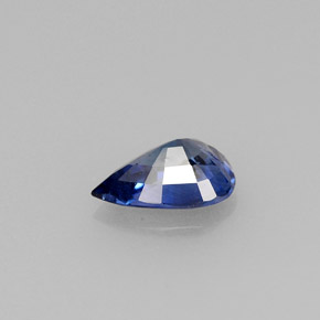 0,71 ctw natürlicher blauer Saphir, Birnenform, VVS-VS