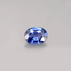 0,87 ctw natürlicher blauer Saphir, Oval Schliff, VVS-VS