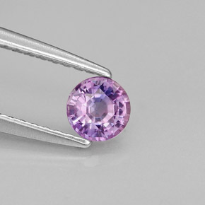 0,45 ctw natürlicher violetter Saphir, Rundschliff, VS
