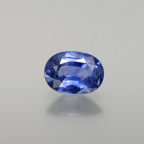 0,76 ctw natürlicher blauer Saphir, Oval Schliff, VS-SI