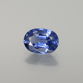 0,76 ctw natürlicher blauer Saphir, Oval Schliff, VS-SI