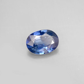 0,77 ctw natürlicher blauer Saphir, Oval Schliff, VS