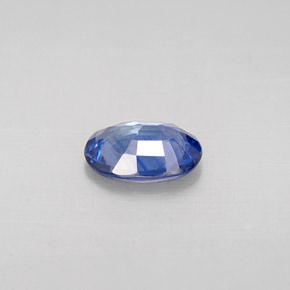 0,77 ctw natürlicher blauer Saphir, Oval Schliff, VS