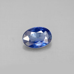 0,76 ctw natürlicher blauer Saphir, Oval Schliff, VS