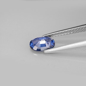 0,82 ctw natürlicher blauer Saphir, Oval Schliff, SI