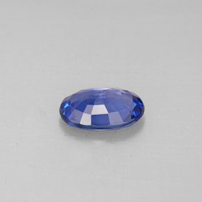 0,85 ctw natürlicher blauer Saphir, Oval Schliff, VS