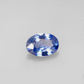 0,73 ctw natürlicher blauer Saphir, Oval Schliff, VS-SI