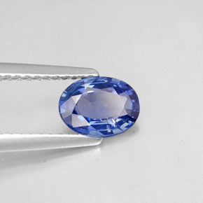 0,73 ctw natürlicher blauer Saphir, Oval Schliff, VS