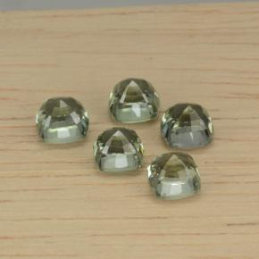 3,80 ct natürliche grüner Saphir-Edelsteine, Kissenschliff, VVS-VS