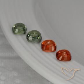 2,63 ct natürliche mehrfarbiger Saphir-Edelsteine, Kissenschliff, VS