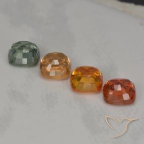 2,84 ct natürliche mehrfarbiger Saphir-Edelsteine, Kissenschliff, VVS-VS