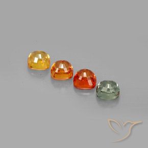 2,78 ct natürliche mehrfarbiger Saphir-Edelsteine, Kissenschliff, VS