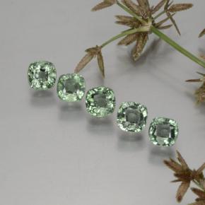  ct natürliche grüner Saphir-Edelsteine, Kissenschliff, VVS
