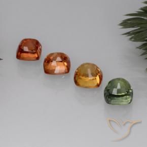 2,81 ct natürliche mehrfarbiger Saphir-Edelsteine, Kissenschliff, VVS-VS