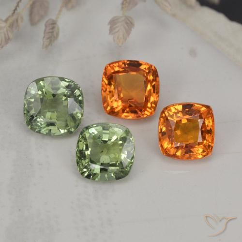 2,54 ct natürliche mehrfarbiger Saphir-Edelsteine, Kissenschliff, VVS-VS