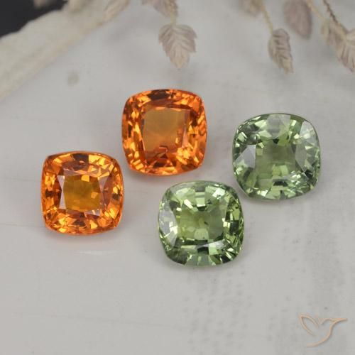 2,54 ct natürliche mehrfarbiger Saphir-Edelsteine, Kissenschliff, VVS-VS