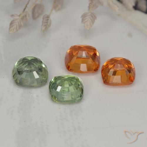 2,54 ct natürliche mehrfarbiger Saphir-Edelsteine, Kissenschliff, VVS-VS