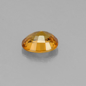0,74 ctw natürlicher gelber Saphir, Oval Schliff, VVS
