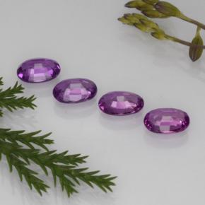 2,23 ct natürliche purpurfarbener Saphir-Edelsteine, Oval Schliff, VVS-VS