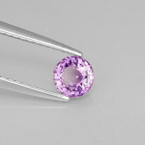 0,53 ctw natürlicher violetter Saphir, Rundschliff, VS