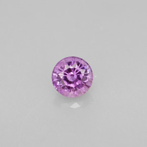 0,58 ctw natürlicher violetter Saphir, Rundschliff, VS