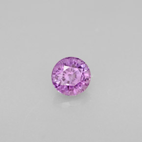 0,58 ctw natürlicher violetter Saphir, Rundschliff, VS