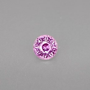 0,46 ctw natürlicher violetter Saphir, Rundschliff, VS