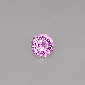 0,46 ctw natürlicher violetter Saphir, Rundschliff, VS