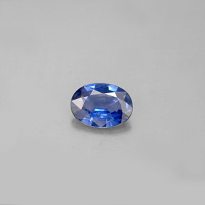 0,77 ctw natürlicher blauer Saphir, Oval Schliff, VS