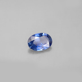 0,77 ctw natürlicher blauer Saphir, Oval Schliff, VS