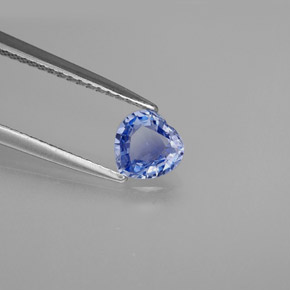 0,71 ctw natürlicher blauer Saphir, Herzform, VVS-VS