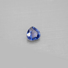 0,37 ctw natürlicher blauer Saphir, Herzform, VS