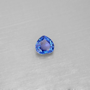 0,43 ctw natürlicher blauer Saphir, Herzform, VS