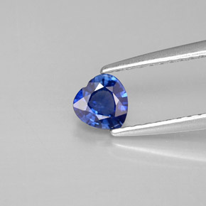 0,44 ctw natürlicher blauer Saphir, Herzform, VS