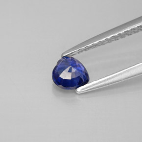 0,43 ctw natürlicher blauer Saphir, Herzform, VS